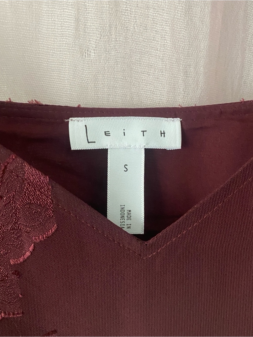 Women's Leith Spaghetti Strap Maxi Slip Dress Deep Burgundy Boho Fairy Grunge Sm - Picture 4 of 9